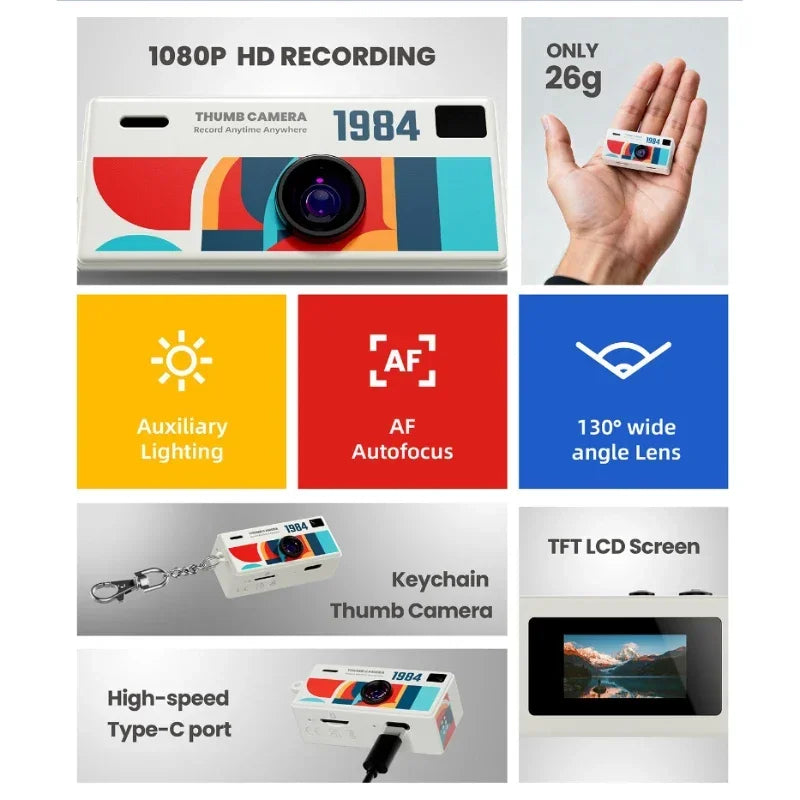 Mini Keychain Thumb Camera